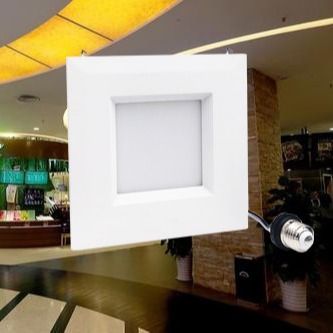 Dimmable 12W 900LM IP44 6 &quot;Square LED Lighting Recessed